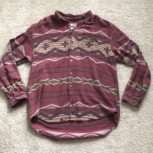 Men’s southwestern button down shirt